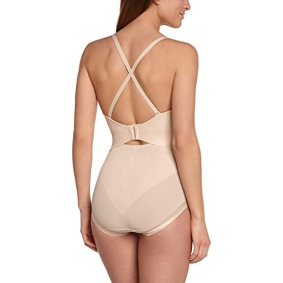 Maidenform Latte Body Shaper w/Built-In Bra & Anti-Static Shapewear 38D (HH-18) - Picture 9 of 9